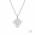 The Stellar Prism Silver Moissanite Necklace 556129