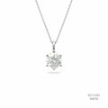 The Pure Radiance Silver Moissanite Necklace 556132