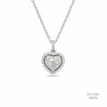 The Eternal Heart Silver Moissanite Necklace 556133