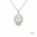 The Majestic Aura Silver Moissanite Pendant 556137