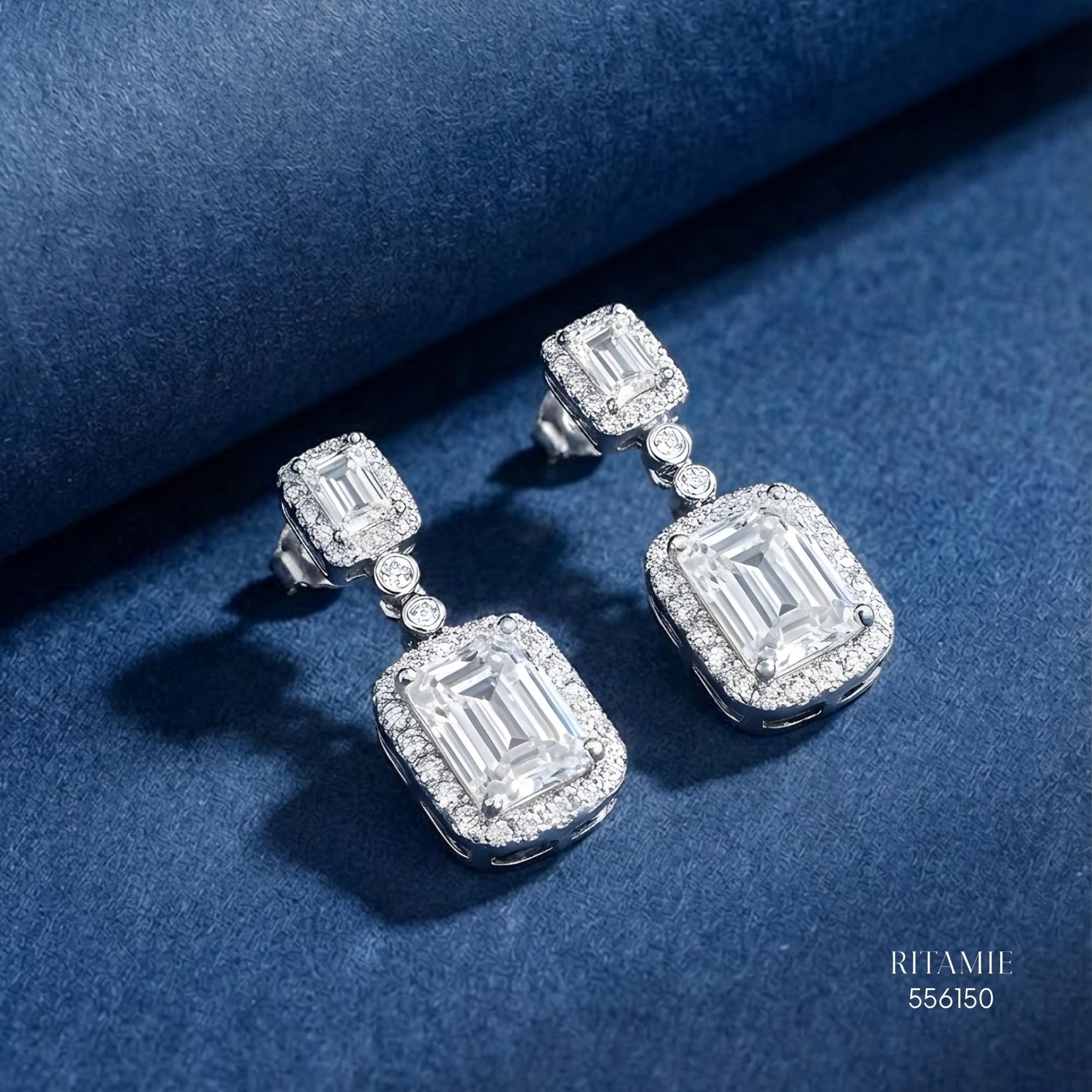 The Emerald Majesty Double-Drop Earrings 556150