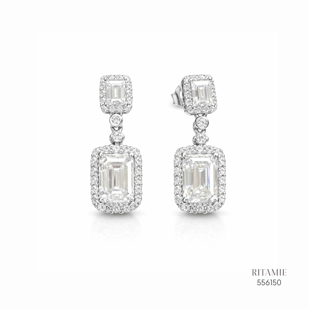 The Emerald Majesty Double-Drop Earrings 556150