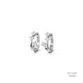 The Triple Spark Silver Moissanite Hoops 556153