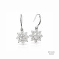 The Stellar Sunflower Silver Moissanite Earrings 556163