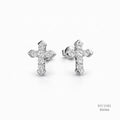 The Sacred Glow Silver Moissanite Studs 556166