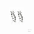 The Infinity Radiance Silver Moissanite Earrings 556167