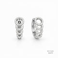 The Infinite Orbit Silver Moissanite Earrings 556170