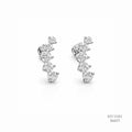 The Luminous Arc Silver Moissanite Climbers 556171