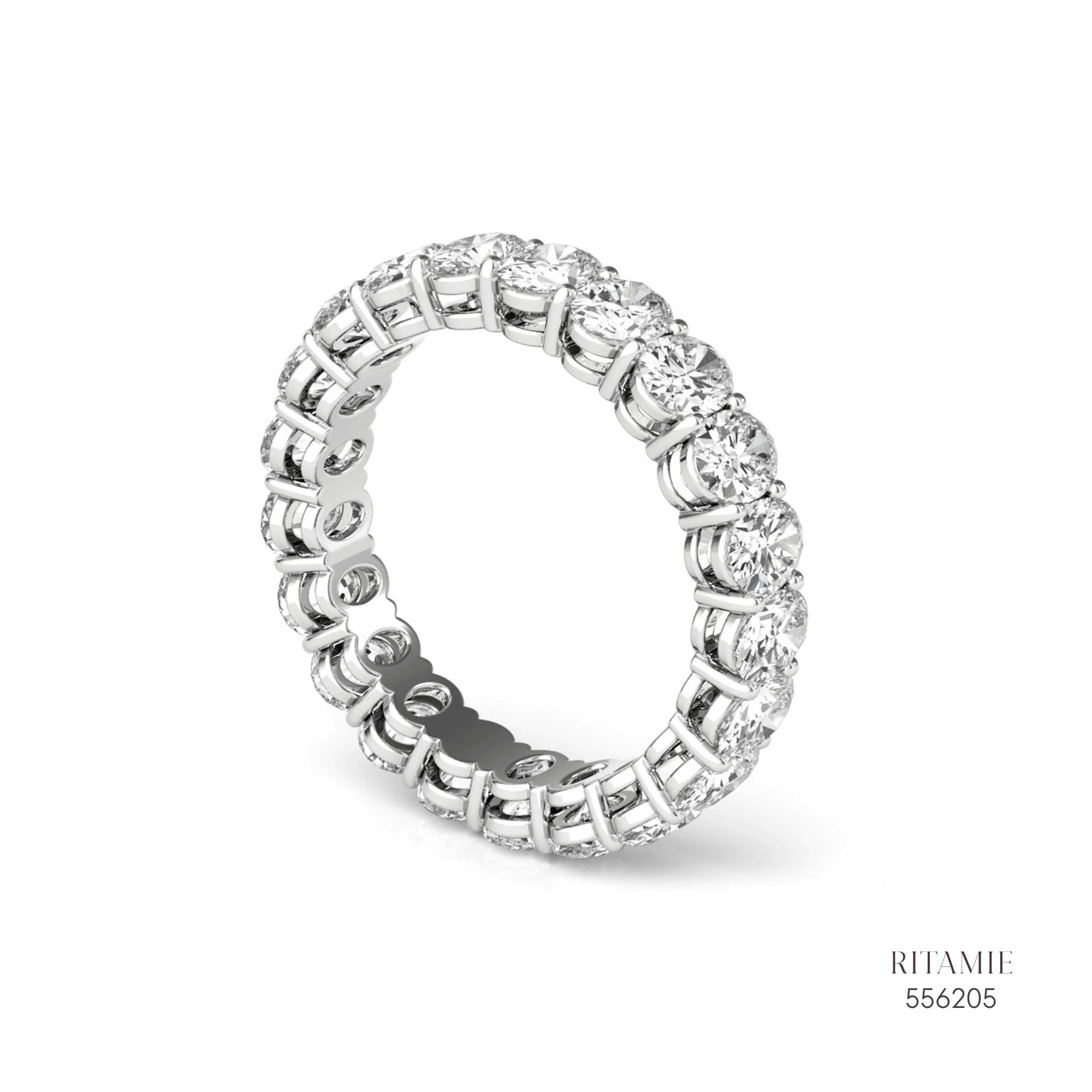 Eternal Brilliance Silver Moissanite Ring 556205