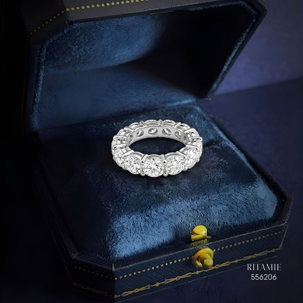 Eternal Brilliance Silver Moissanite Ring 556206