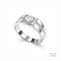 The Urban Sovereign Silver Moissanite Ring 556214