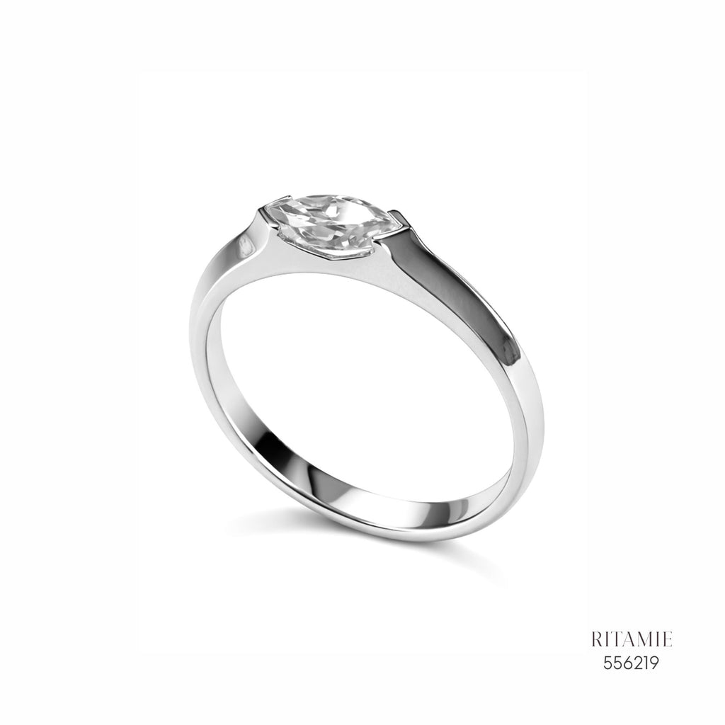 Marquise Horizon Moissanite Ring 556219