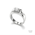 The Urban Sovereign Silver Moissanite Ring 556220