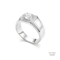 The Urban Sovereign Silver Moissanite Ring 556228