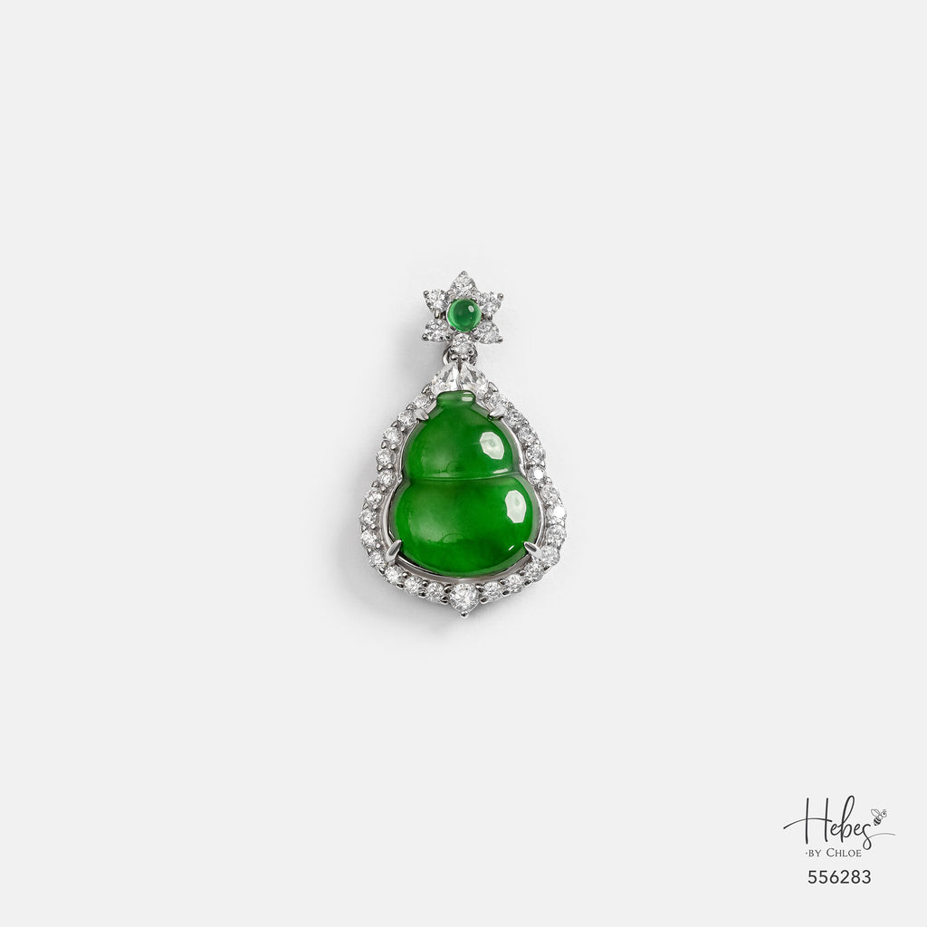 Natural Type A Jadeite Hulu Pendant 556283