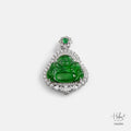  Type A Jadeite Laughing Buddha Pendant 556284