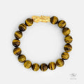 24K Gold Pixiu Yellow Tiger Eye Bracelet (10mm) 992716