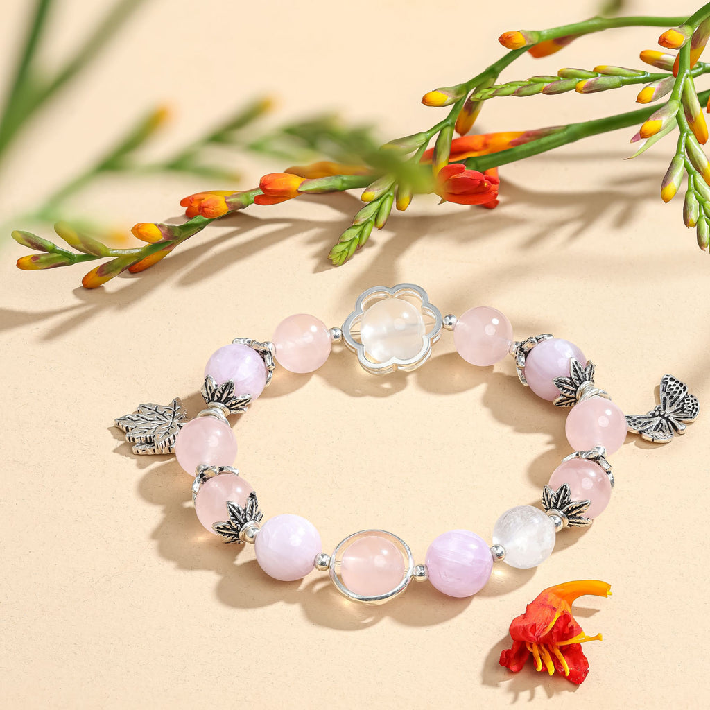 Autumn Glow Dewy Dawn Rose Quartz Bracelet 993364