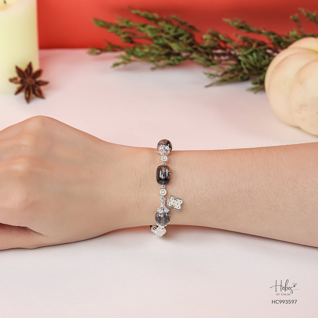 Grateful Heart Radiant Vision Black Rutilated Quartz Bracelet 993597
