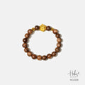 Vietnamese Agarwood Lotus Charm Bracelet HC2328
