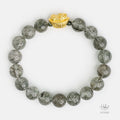 24K Gold Pixiu Green Rutilated Quartz Healing Bracelet (10mm) 992982