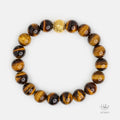 Gold Vermeil Yellow Tiger Eye (12mm) Bracelet 993045