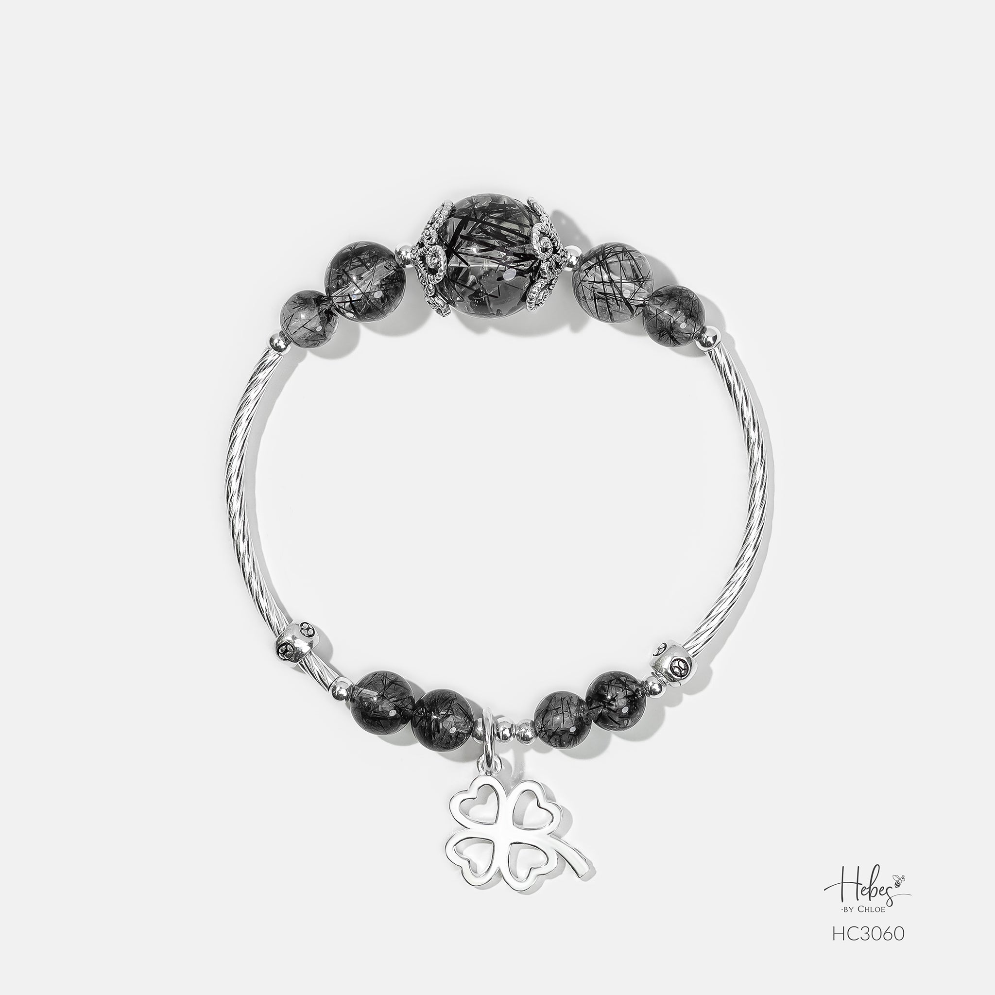 Hebes Black Rutilated Quartz Bracelet HC3060