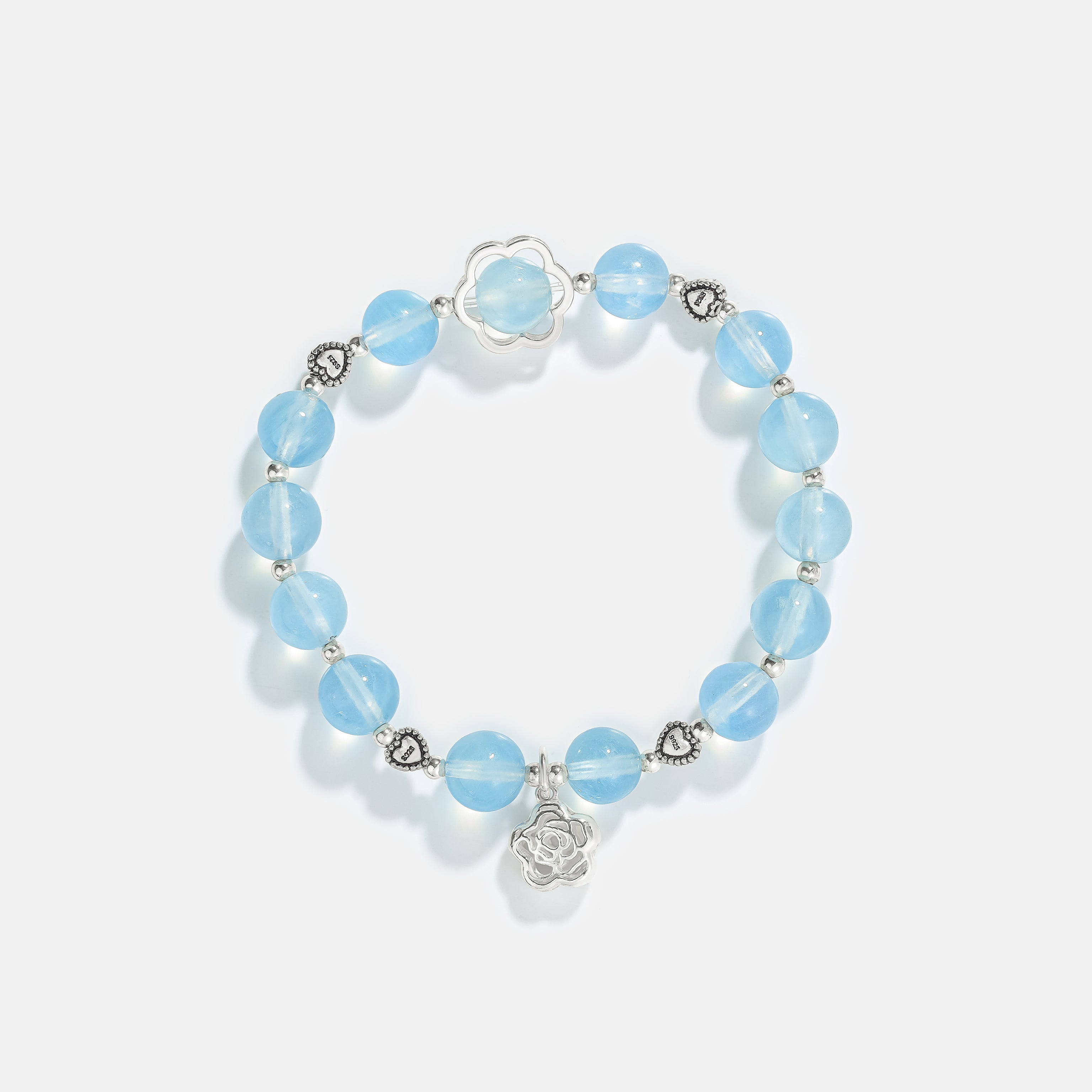 Sparkle and Shine Early Morning Aquamarine Bracelet