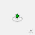 Emerald 14K Gold Diamond Ring HC550163