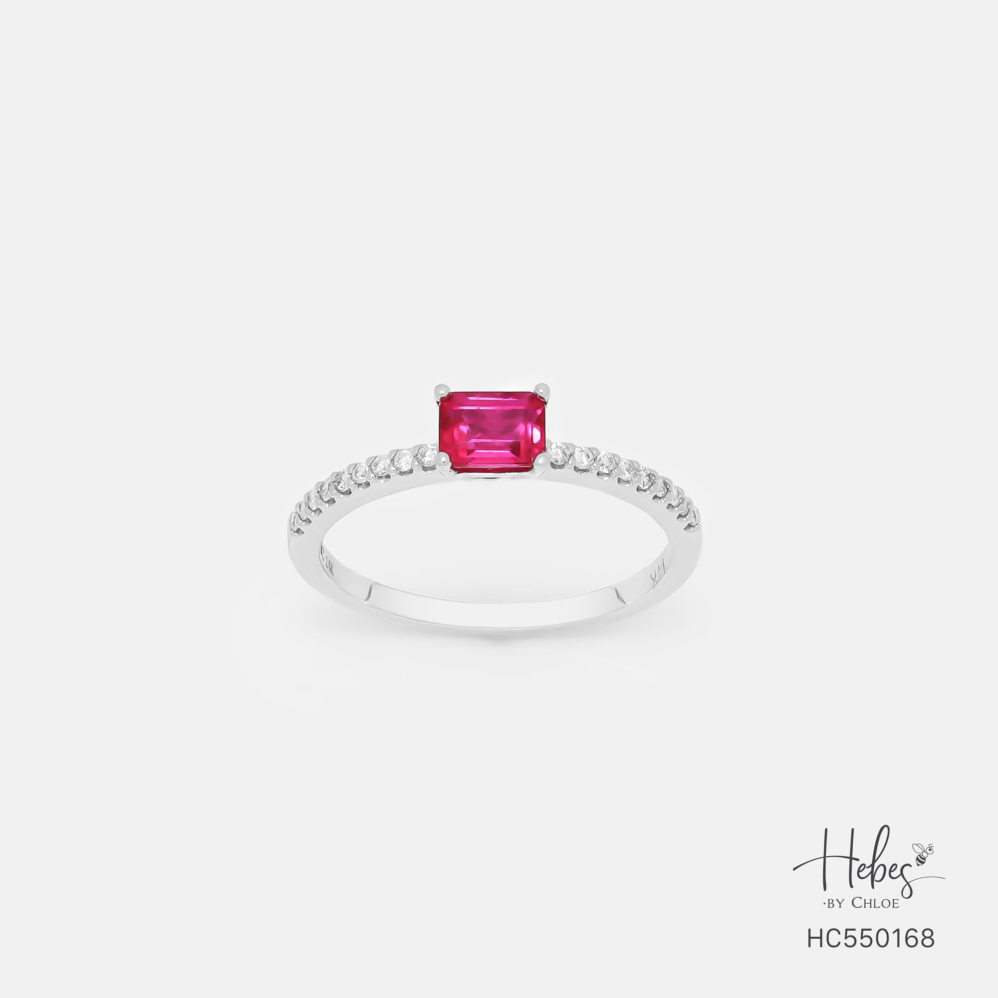 Ruby 14K Gold Diamond Ring HC550168