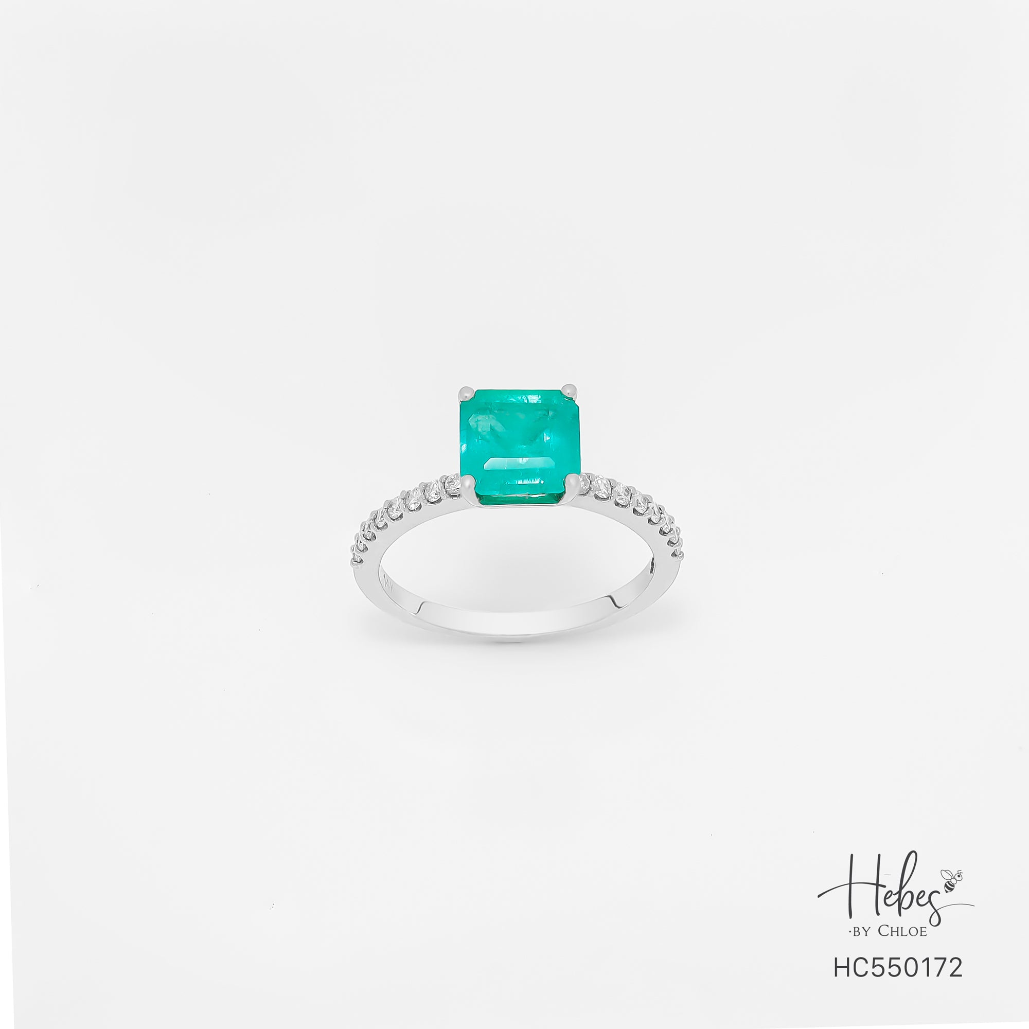 Emerald 14K Gold Diamond Ring HC550172