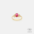 Ruby 14K Gold Diamond Ring HC550178