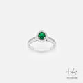 Green Tourmaline 14K Gold Diamond Ring HC550196
