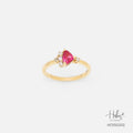 Ruby 14K Gold Diamond Ring HC550202
