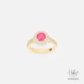 Ruby 14K Gold Diamond Ring HC550216