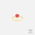 Ruby 14K Gold Diamond Ring HC550221