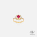 Ruby 14K Gold Diamond Ring HC550243