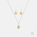 Yellow Rutilated Quartz Jewelry set HC999198