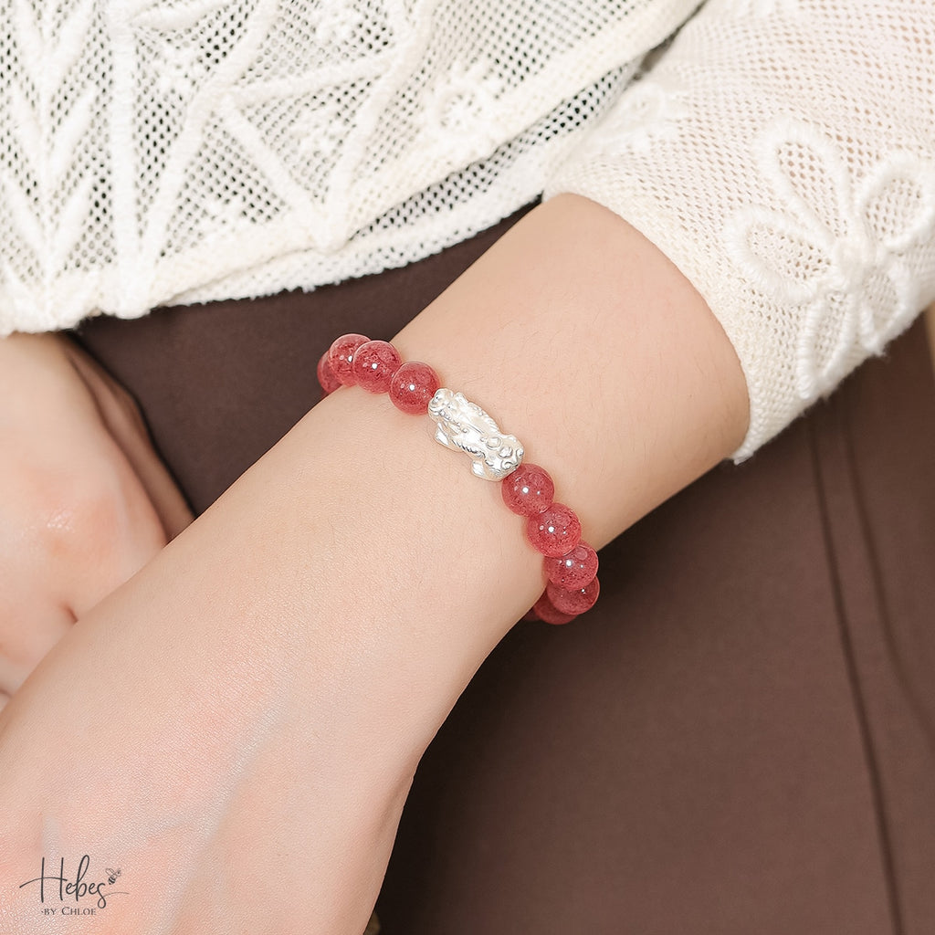 Hebes Strawberry Quartz Bracelet HC3030
