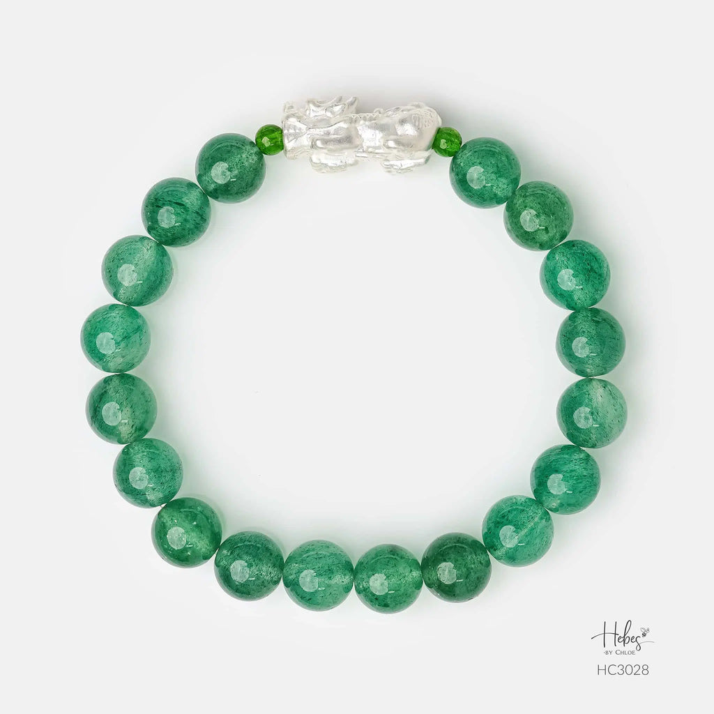 Hebes Green Strawberry Quartz Bracelet HC3028